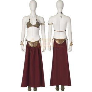Princess Leia Slave Cosplay Costume Bikini Suit by SimCOSPLAY
